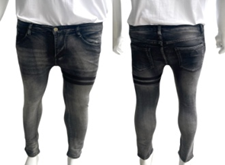 Celana Panjang Pria Hitam Vintage Washed Slim Fit Premium