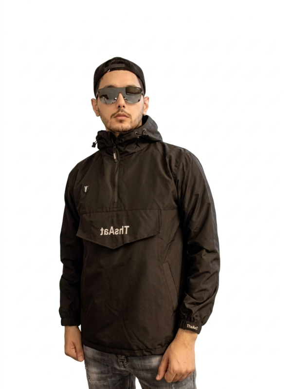 Jaket Parasut Pria Hitam Premium Anti Air