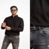 Kemeja Corduroy Hitam Pria Premium