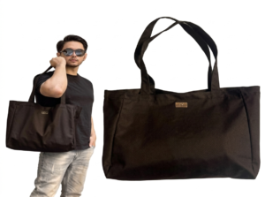 Totebag Hitam Multifungsi Premium