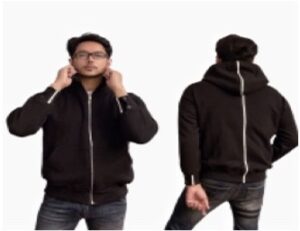 Jaket hitam trendy unisex